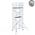 Torre Móvil Económica Alumexx 7,2m Altura de Trabajo, Ancha 135x190