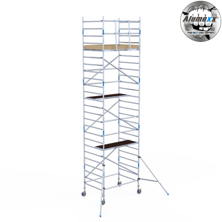 Torre Móvil Económica Alumexx 8,2m Altura de Trabajo, Ancha 135x190