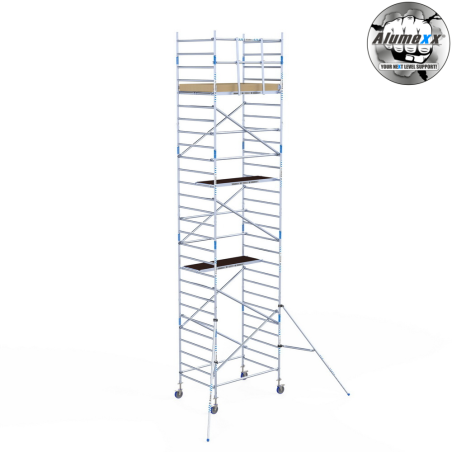 Torre Móvil Económica Alumexx 9,2m Altura de Trabajo, Ancha 135x190