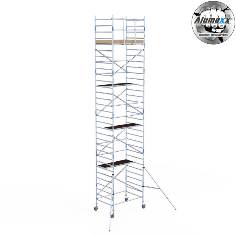 Torre Móvil Económica Alumexx 10,2m Altura de Trabajo, Ancha 135x190