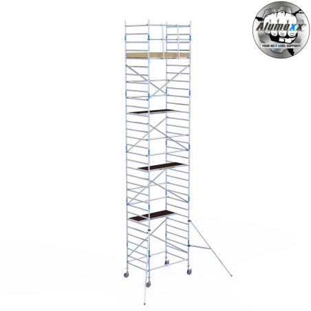 Torre Móvil Económica Alumexx 10,2m Altura de Trabajo, Ancha 135x190