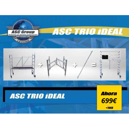 Andamio ASC 3,85 m de Altura De Trabajo (trio ideal)