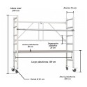 Andamio Plegable Alumexx 3 m con Barandilla | ASC Andamios