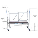 Andamio Plegable Profesional Altura 3m Sin Trampilla