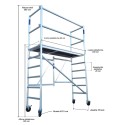 Andamio Plegable de Aluminio 3,85m Altura [Homologado]