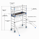 Andamio Plegable 4,10 m Completo con Trampilla | Andamios ASC