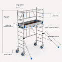 Andamio Plegable 4,50 m Ruedas con Husillo | Andamios ASC