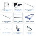 Andamio Plegable 7,5 m Completo de Aluminio | ASC Andamios