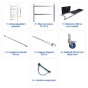 Andamio Plegable de Aluminio 3,85m Altura [Homologado]