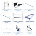 Andamio de Aluminio 5 Metros Plegable - ASC Spain