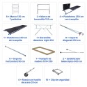Torre Móvil Económica Alumexx 10,2m Altura de Trabajo, Ancha 135x250
