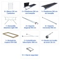 Torre Móvil Económica Alumexx 9,2m Altura de Trabajo, Ancha 135x190