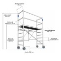 Andamio Plegable de Aluminio 4,10m Altura [Homologado]