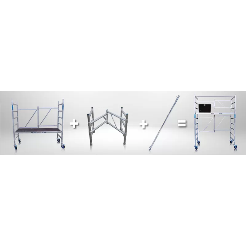 Andamio de Aluminio Plegable 4m de altura de trabajo