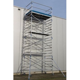 Andamio Torre móvil de aluminio (Ancho) plataforma 250 cm