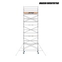 Andamio Torre móvil de aluminio ancha 250cm