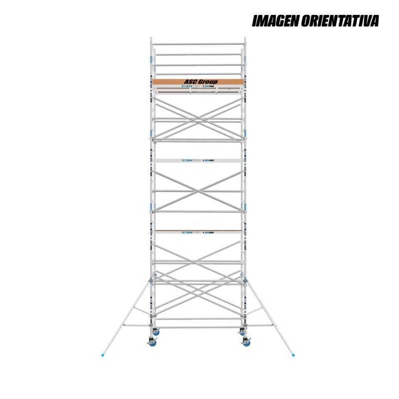 Andamio Torre móvil de aluminio ancha 250cm